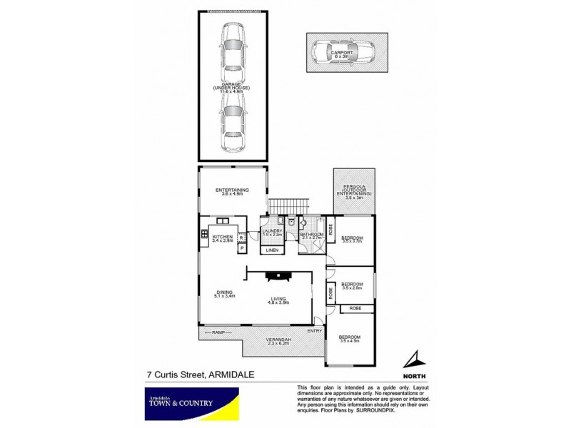7 Curtis Street, Armidale NSW 2350 Floorplan