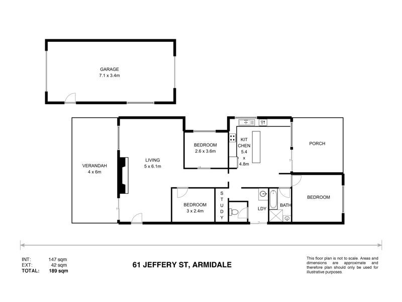 61 Jeffrey Street, Armidale NSW 2350 Floorplan
