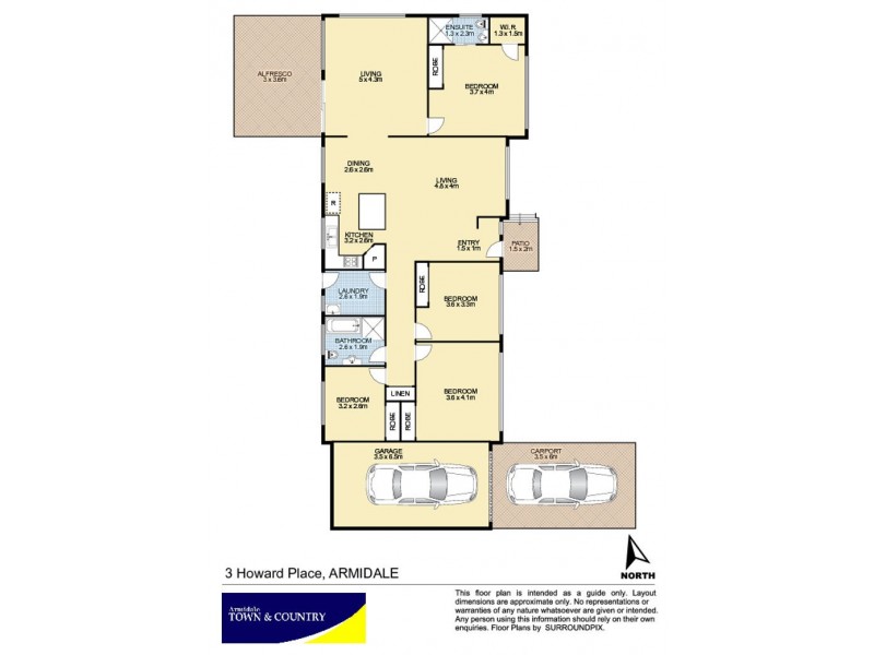 3 Howard Place, Armidale NSW 2350 Floorplan