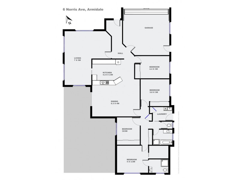 6 Norris Drive, Armidale NSW 2350 Floorplan