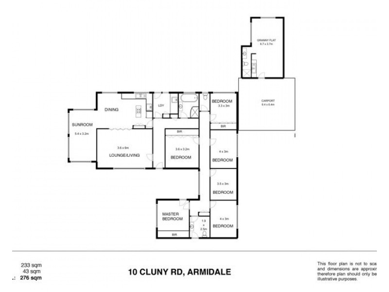10 Cluny Road, Armidale NSW 2350 Floorplan