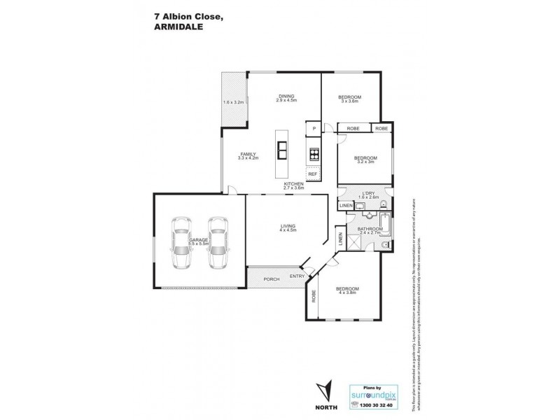 7 Albion Close, Armidale NSW 2350 Floorplan