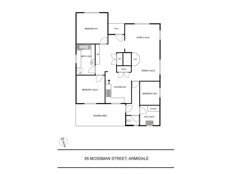 55 Mossman Street, Armidale NSW 2350 Floorplan