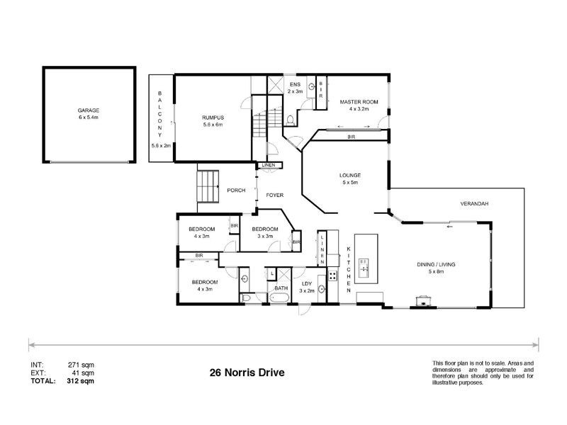 26 Norris Drive, Armidale NSW 2350 Floorplan
