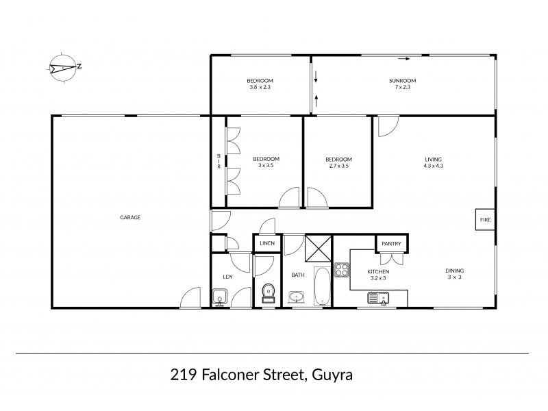 219 Falconer Street, Guyra NSW 2365 Floorplan