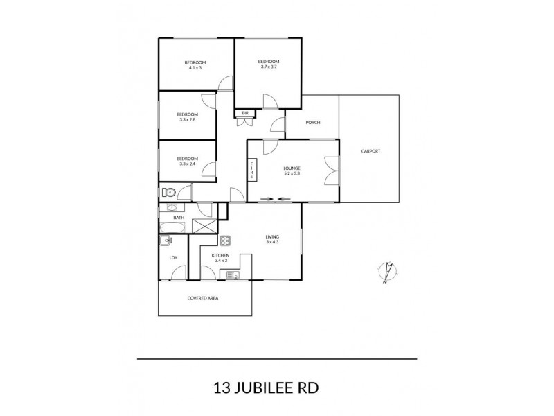 13 Jubilee Road, Armidale NSW 2350 Floorplan