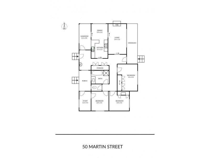 50 Martin Street, Armidale NSW 2350 Floorplan
