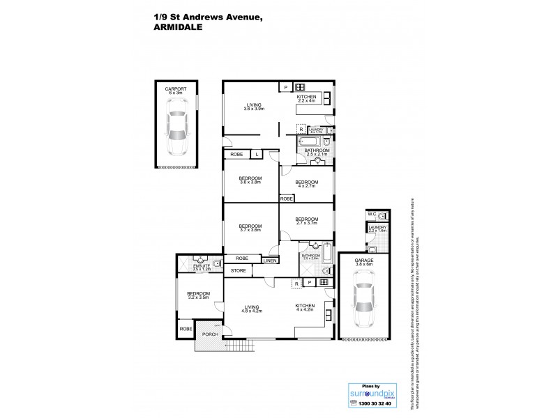 9 St Andrews Avenue, Armidale NSW 2350 Floorplan