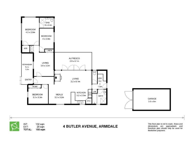 4 Butler Avenue, Armidale NSW 2350 Floorplan