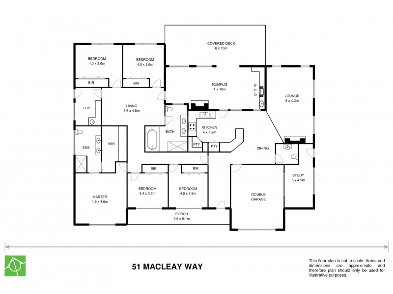 51 Macleay Way, Armidale NSW 2350 Floorplan