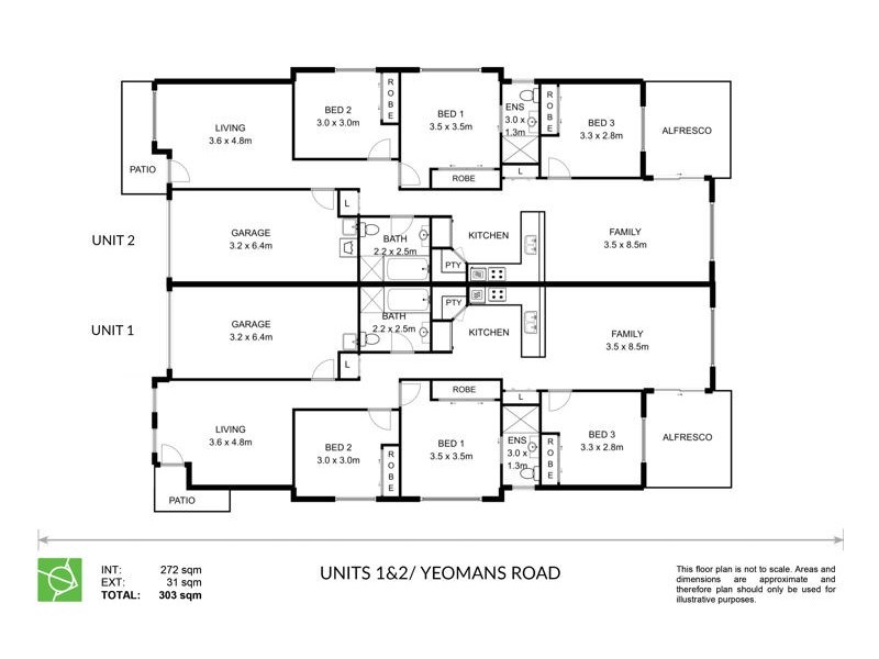 2/10 Yeomans Road, Armidale NSW 2350 Floorplan