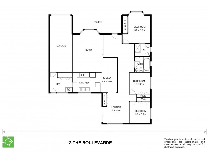 13 The Boulevarde, Armidale NSW 2350 Floorplan