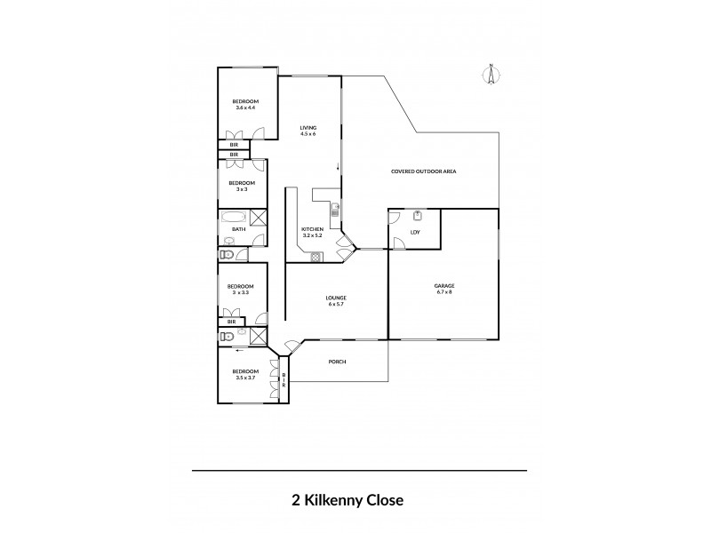 2 Kilkenny Close, Armidale NSW 2350 Floorplan