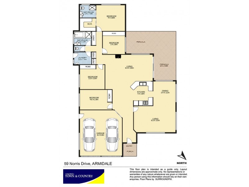 59 Norris Drive, Armidale NSW 2350 Floorplan