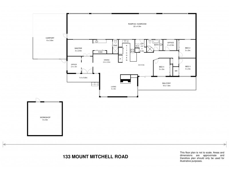 133 Mount Mitchell Road, Armidale NSW 2350 Floorplan