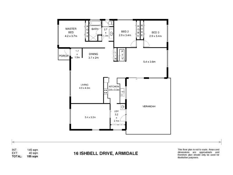 16 Ishbell Drive, Armidale NSW 2350 Floorplan