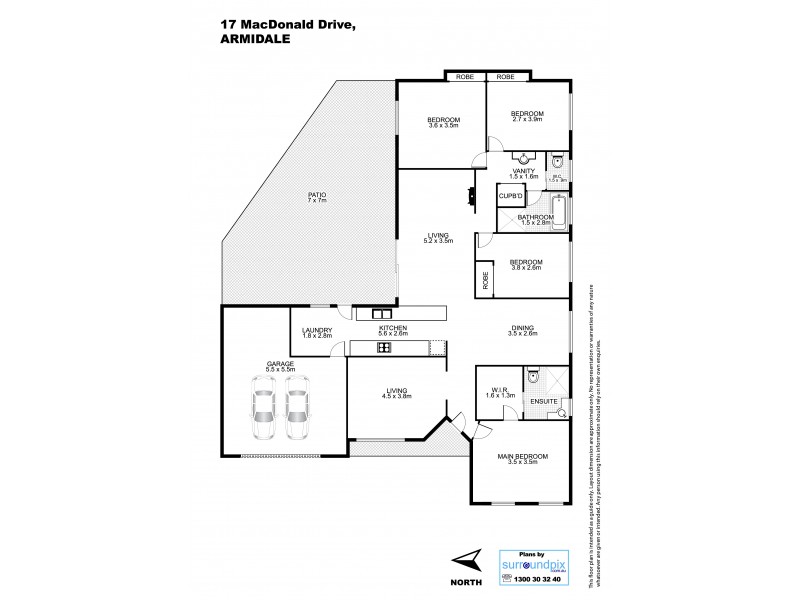 17 MacDonald Drive, Armidale NSW 2350 Floorplan