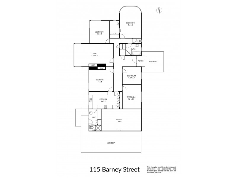 115 Barney Street, Armidale NSW 2350 Floorplan