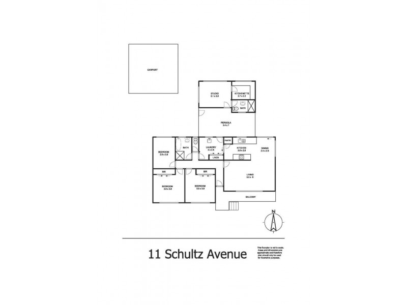 11 Schultz Avenue, Armidale NSW 2350 Floorplan