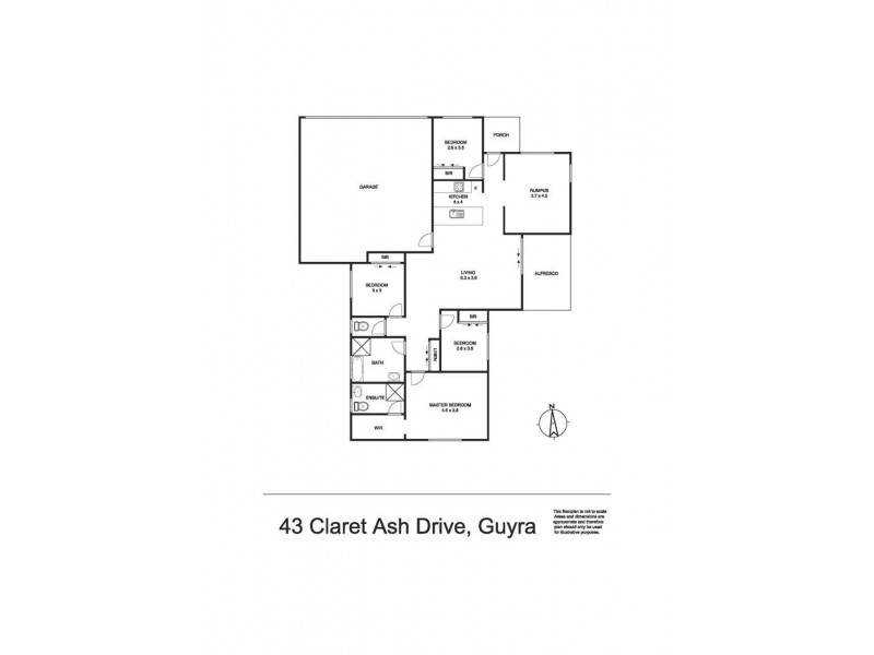 43 Claret Ash Drive, Guyra NSW 2365 Floorplan