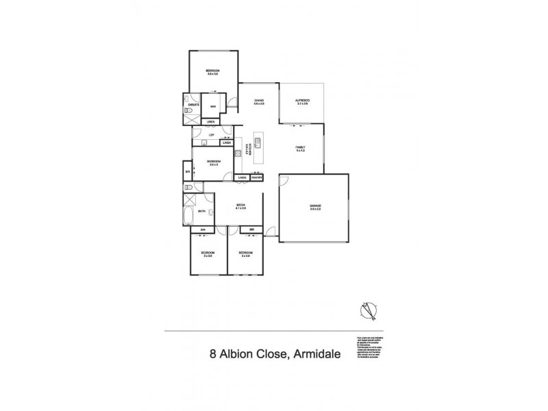 8 Albion Close, Armidale NSW 2350 Floorplan