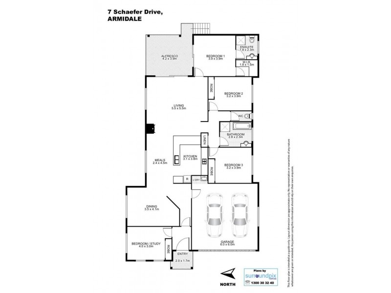 7 Schaefer Drive, Armidale NSW 2350 Floorplan