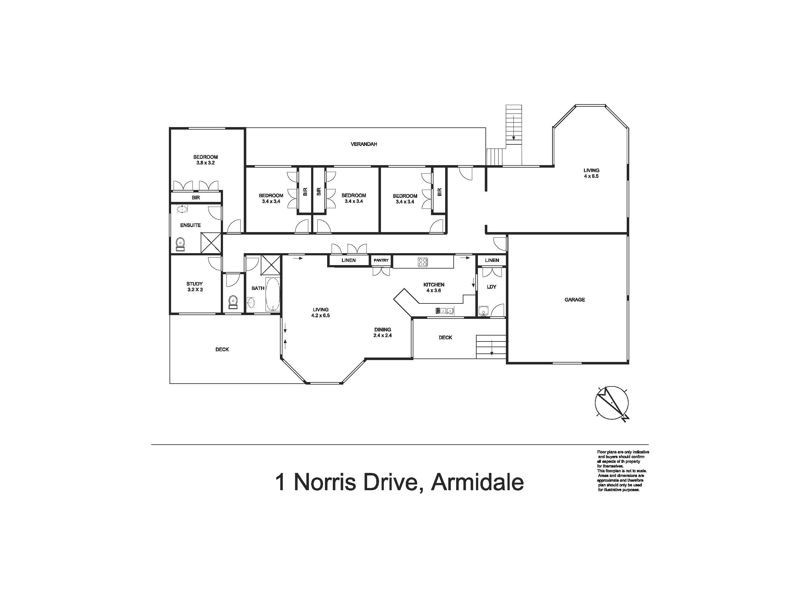1 Norris Drive, Armidale NSW 2350 Floorplan