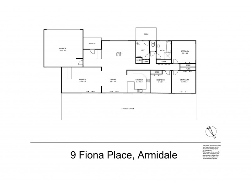 9 Fiona Place, Armidale NSW 2350 Floorplan