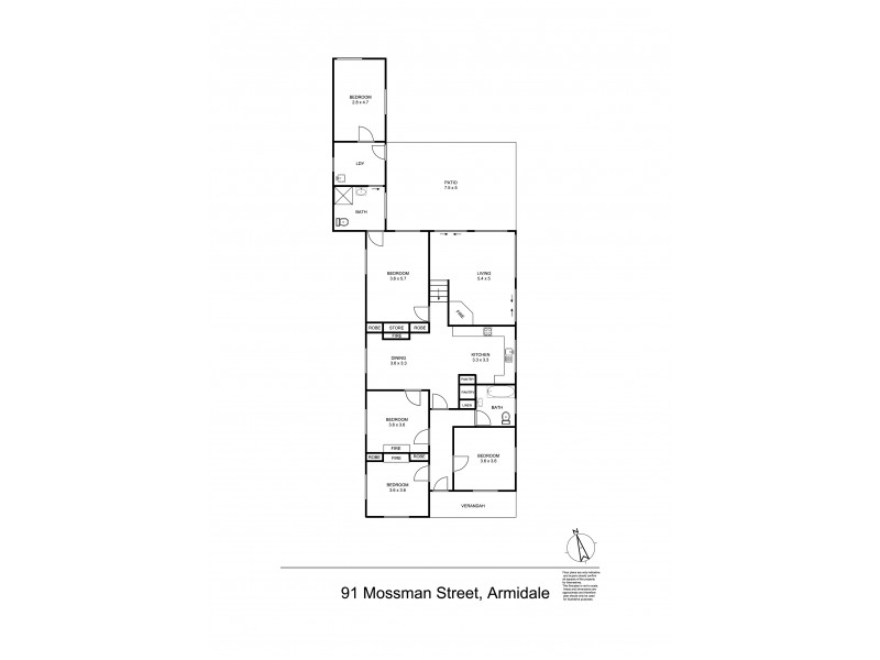 91 Mossman Street, Armidale NSW 2350 Floorplan