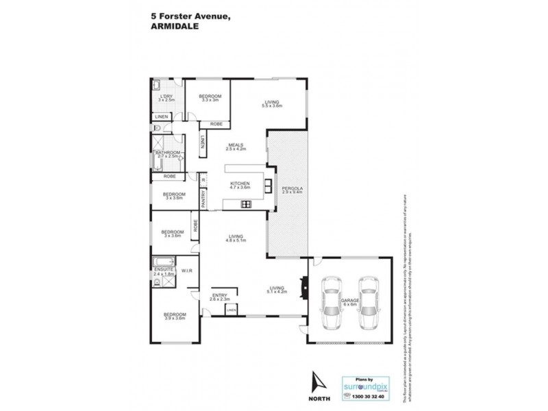 5 Forster Avenue, Armidale NSW 2350 Floorplan