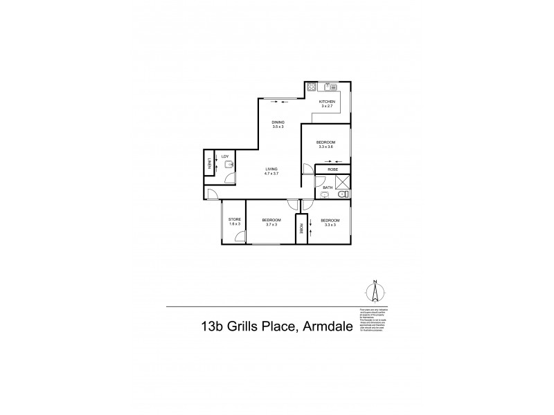 13B Grills Place, Armidale NSW 2350 Floorplan
