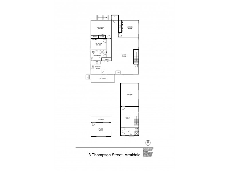 3 Thompson Street, Armidale NSW 2350 Floorplan