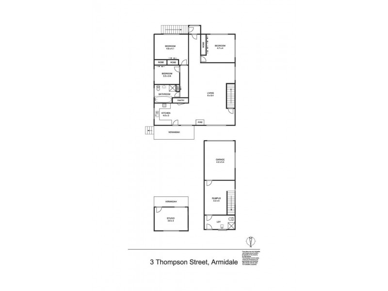 3 Thompson Street, Armidale NSW 2350 Floorplan