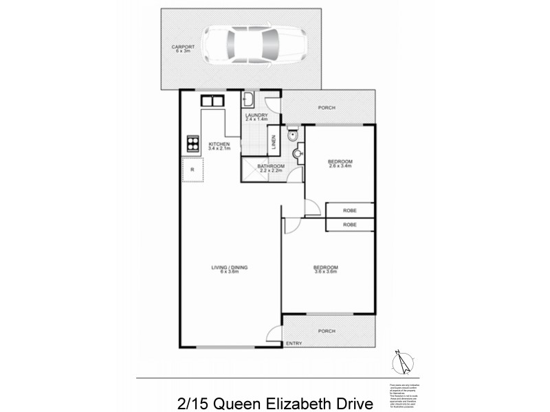 2/15 Queen Elizabeth Drive, Armidale NSW 2350 Floorplan