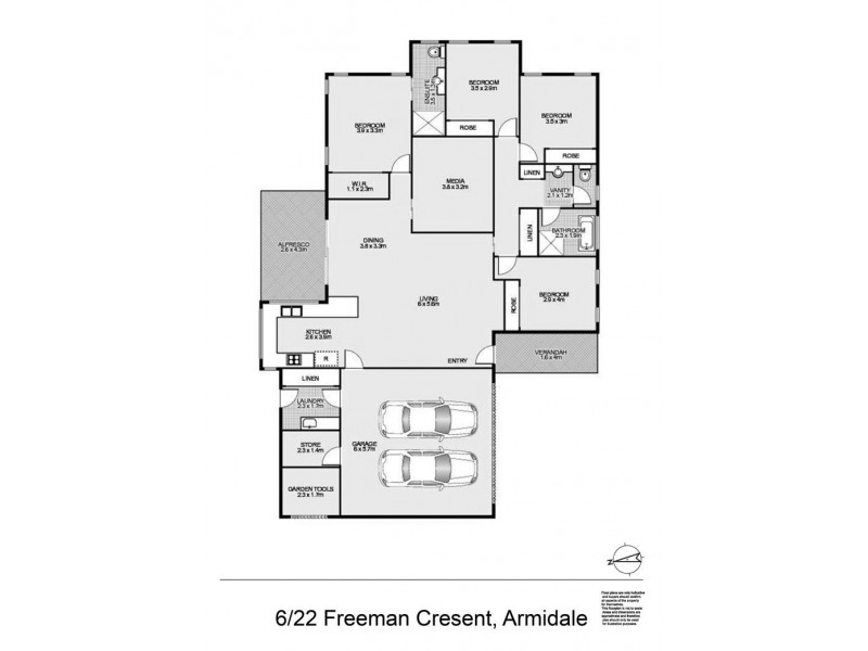 6/22 Freeman Crescent, Armidale NSW 2350 Floorplan