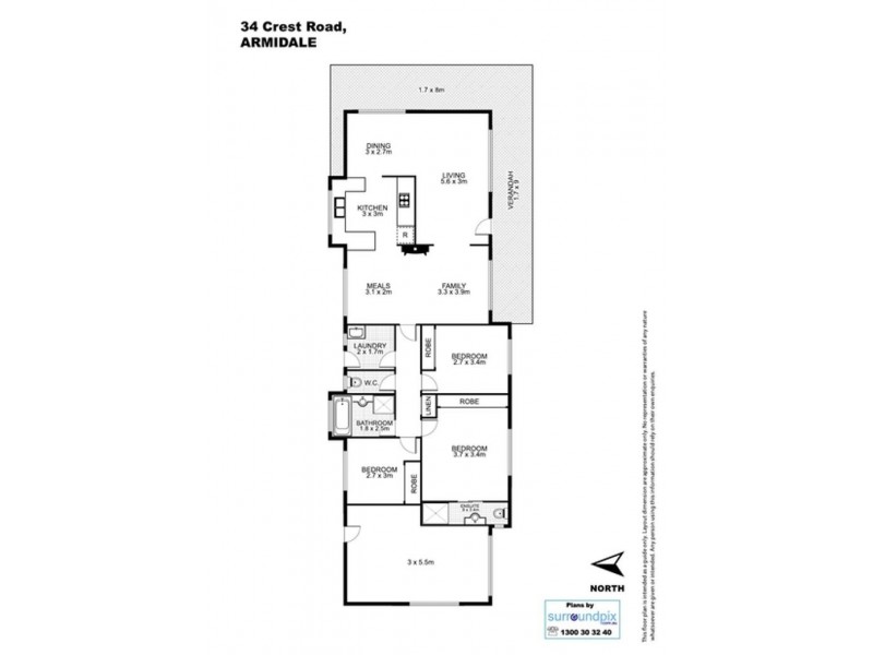 34 Crest Road, Armidale NSW 2350 Floorplan