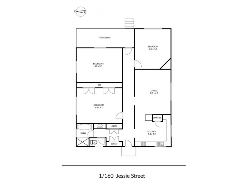 1/160 Jessie Street, Armidale NSW 2350 Floorplan