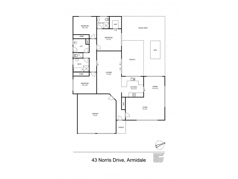 43 Norris Drive, Armidale NSW 2350 Floorplan