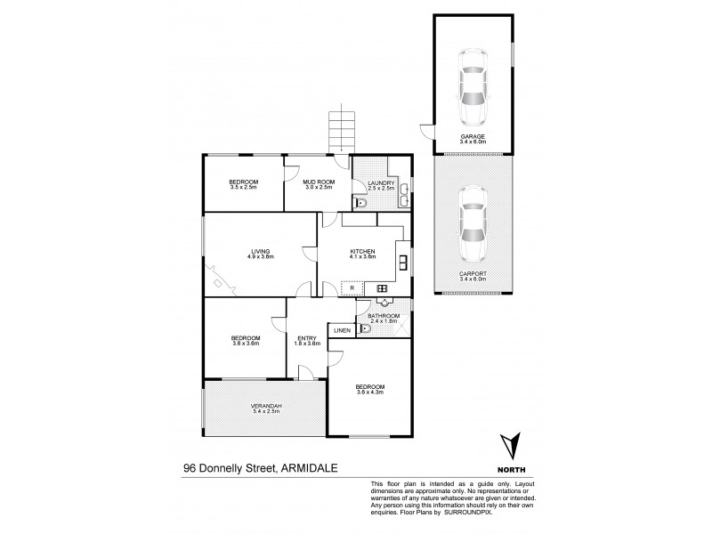 96 Donnelly Street, Armidale NSW 2350 Floorplan