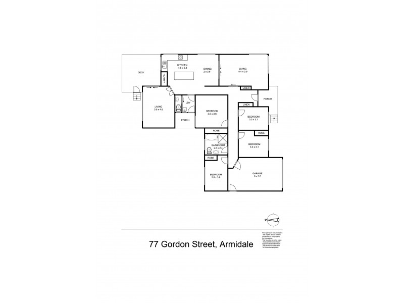 77 Gordon Street, Armidale NSW 2350 Floorplan