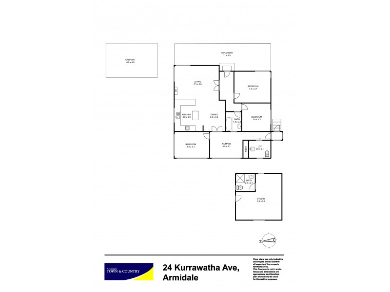 24 Kurrawatha Avenue, Armidale NSW 2350 Floorplan
