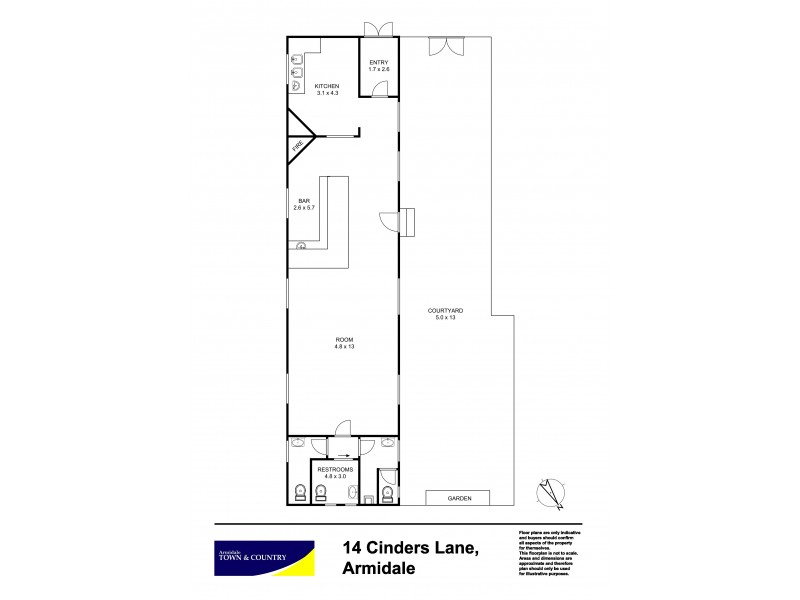 1/14 Cinders Lane, Armidale NSW 2350 Floorplan
