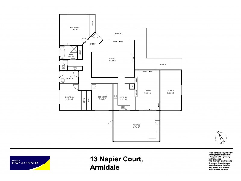 13 Napier Court, Armidale NSW 2350 Floorplan