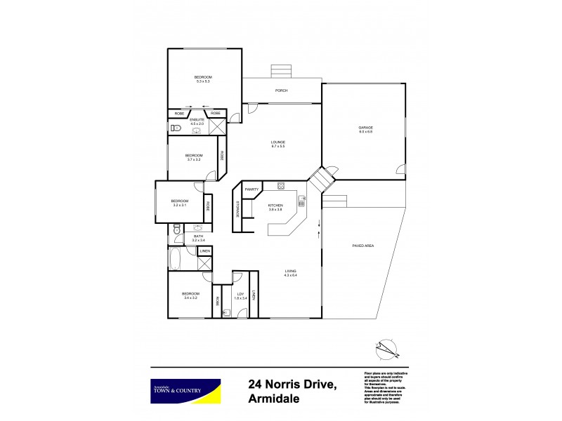 24 Norris Drive, Armidale NSW 2350 Floorplan