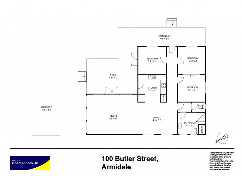100 Butler Street, Armidale NSW 2350 Floorplan