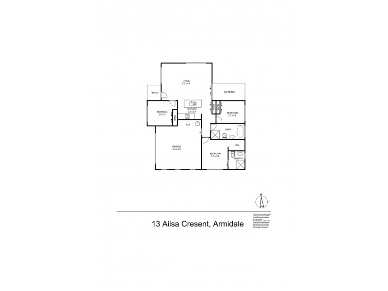 13 Ailsa Crescent, Armidale NSW 2350 Floorplan