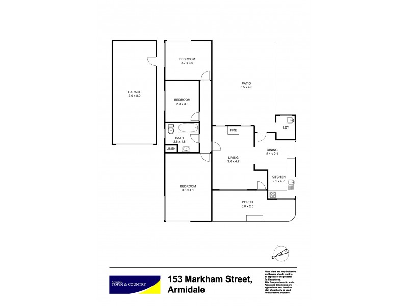 153 Markham Street, Armidale NSW 2350 Floorplan