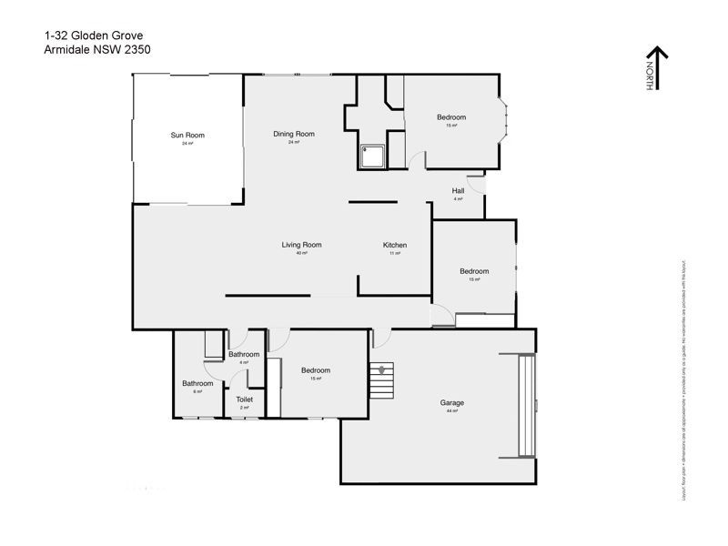1/32 Golden Grove, Armidale NSW 2350 Floorplan