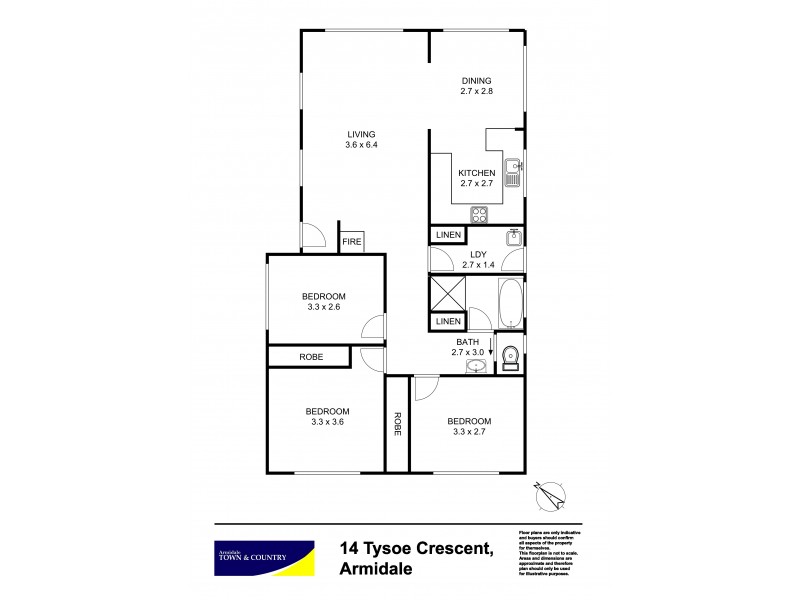 14 Tysoe Crescent, Armidale NSW 2350 Floorplan