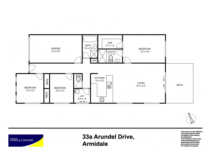 33a Arundel Drive, Armidale NSW 2350 Floorplan